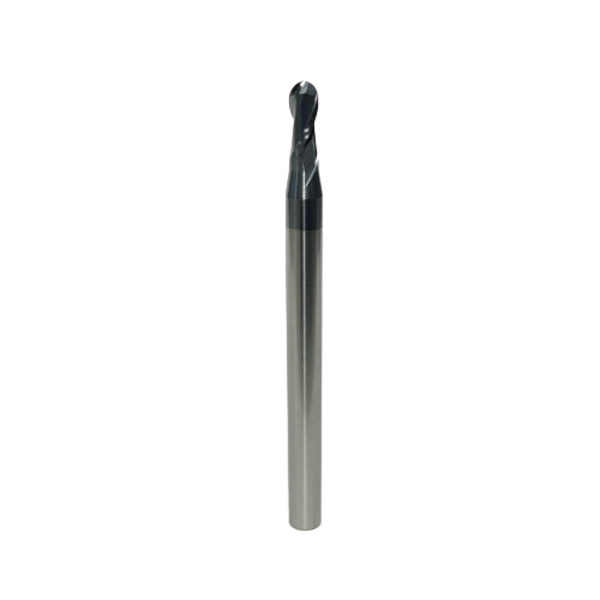 Tungsten Carbide HRC45 Ball Nose Cutter - 2 Flutes - D3 x 6 x D4 x 50L