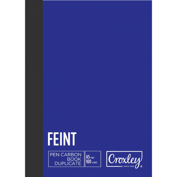 Croxley Pen Carbon Book - Feint Duplicate A5 JD22