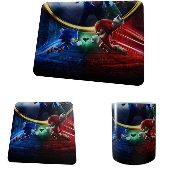 Sonic the Hedgehog - Fight - Coffee Mug, Coaster and Mouse Pad Combo