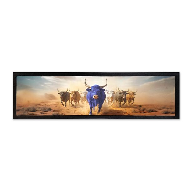 Blue Bull Bar Mat