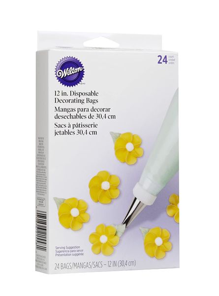 24 Pack Disposable 12" Cake Decorating Sugarcraft Icing Candy Melts Bags