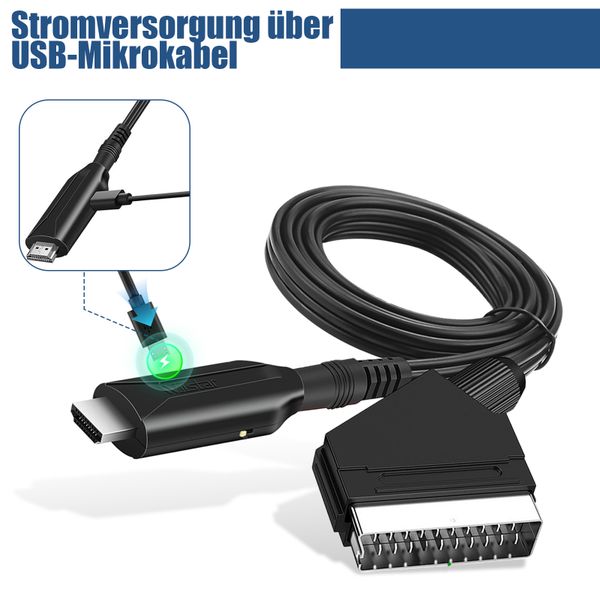 Hd Scart To Audio Cable Converter Excellent Accuracy Plug And Play High
