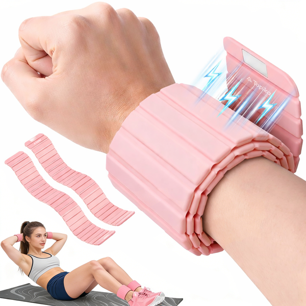Topika Weighted Wrist Bands Adjustable Silicone Weighted Bracelet For Yoga