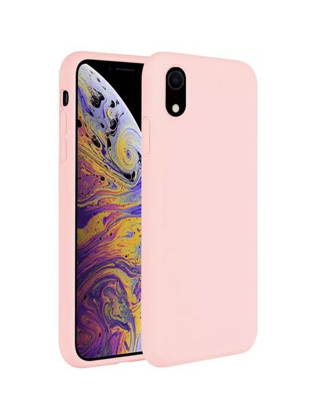 Wolf Pack Liquid Silicone Back Case For Apple Iphone XR- Pink