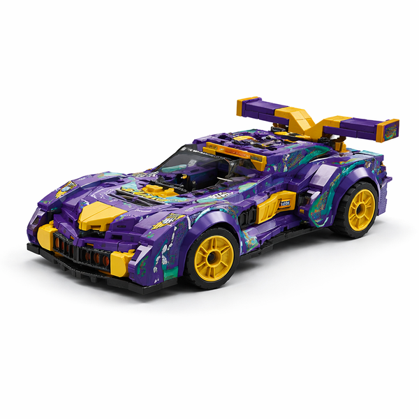 309 Piece - Big J Rambo Building Block Toy Car - Purple