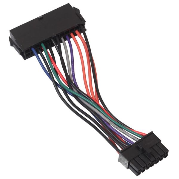 15cm Power Cable Cord 18AWG Wire ATX 24 pin to 14 pin Adapter Cable