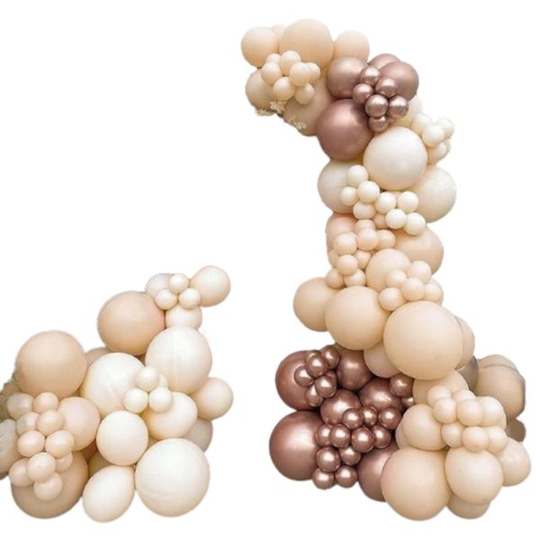 Elegant Nude Balloon Arch Kit - 139 Pieces