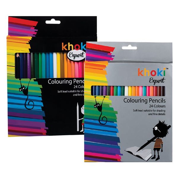 Bulk Pack x 3 Art+Craft Pencil Crayon Expert 24pcs Per Pack