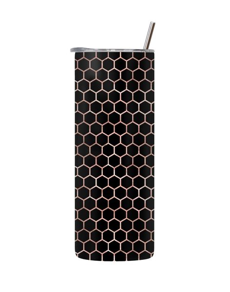 Bee-9 20 Oz Tumbler with Lid Straw Trendy Bees Pattern Graphic Present 209