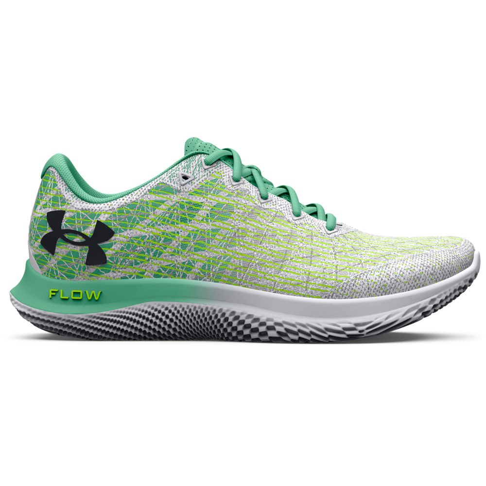 Under Armour Women's Flow Velociti Wind 2 Running Shoes - White/Green ...