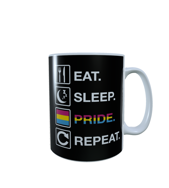 LGBTQ - Eat, Sleep, Pride, Repeat - Aesthetic - Coffee Mug
