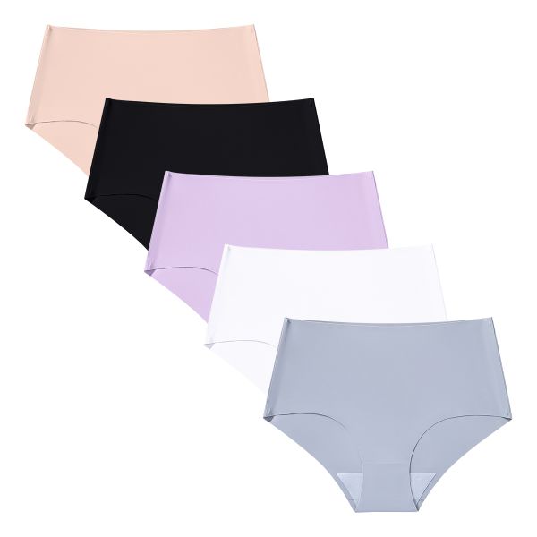 Premium High-Waisted Briefs 5-Pack - Luxurious Softness &amp; All-Day Comfort