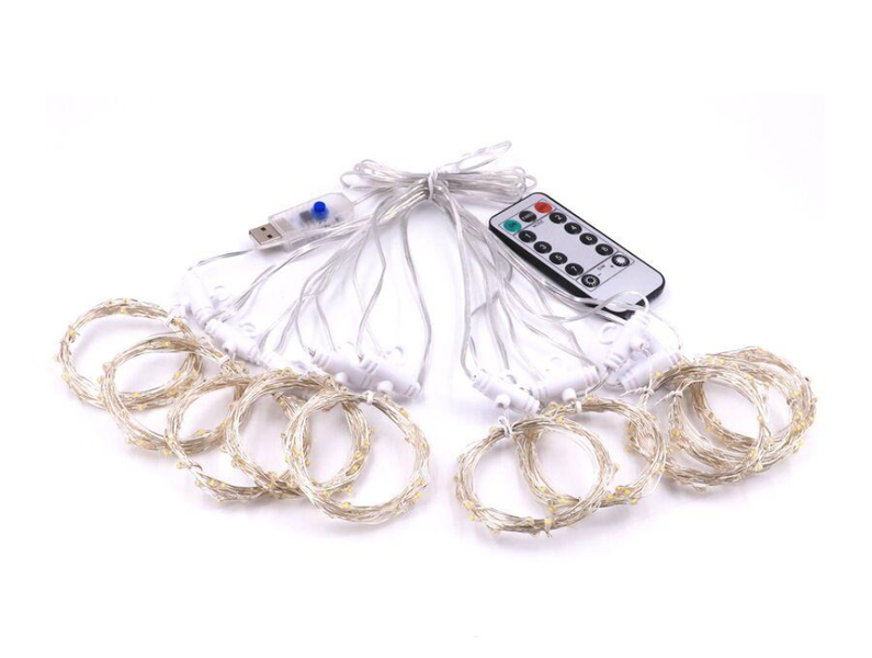 RGB Multi 3m x 3m Colour Curtain Fairy String Light LED With Remote