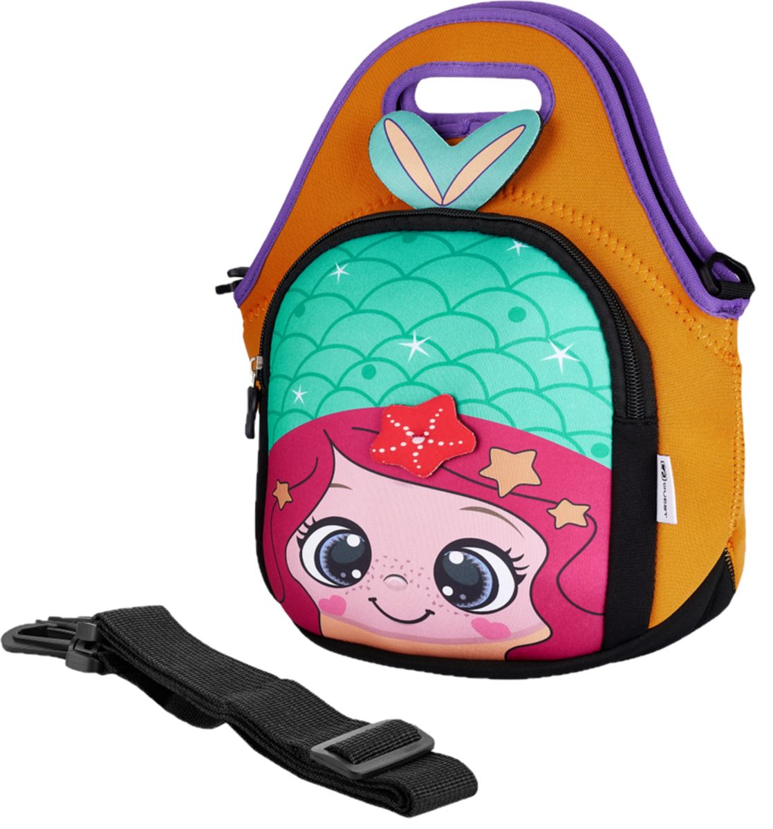 Quest Neoprene Mermaid Lunch Bag - Insulated, Fun & Durable Lunch Carrier