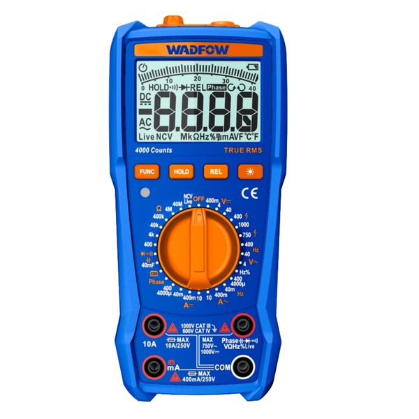 Wadfow - Digital Multimeter - 600V / CAT IV RMS - 4000 Counts True RMS