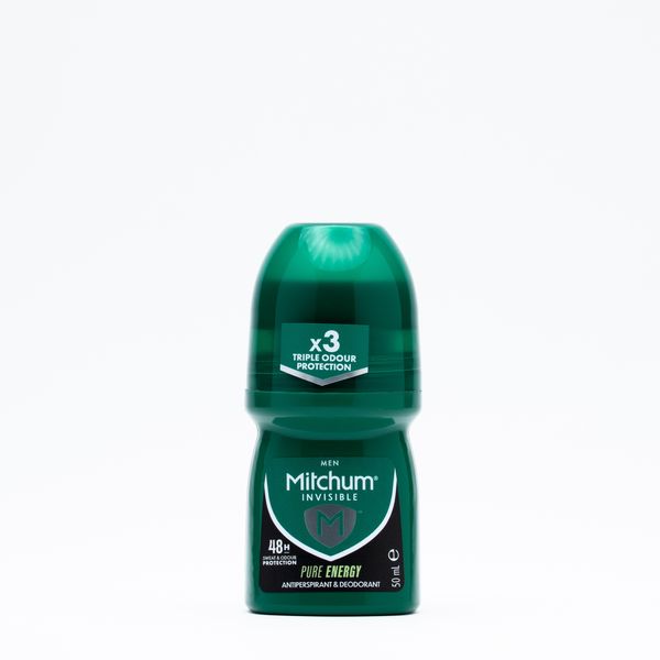 Mitchum Antiperspirant Invisible Men Roll-On Pure Energy 50ml