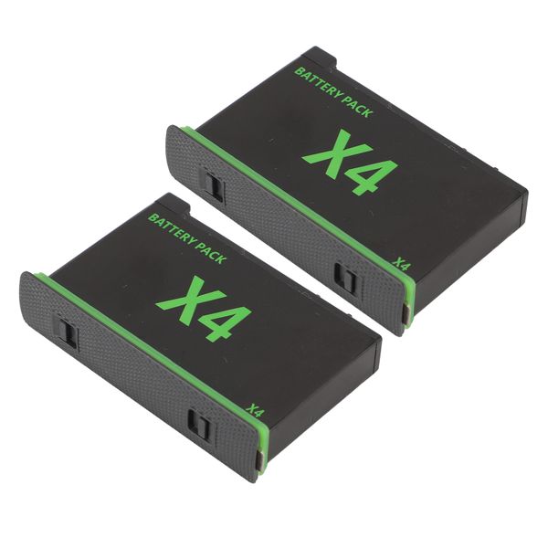 3-Way Charger With 2 Batts &amp; Case Compatible With X4 Cam