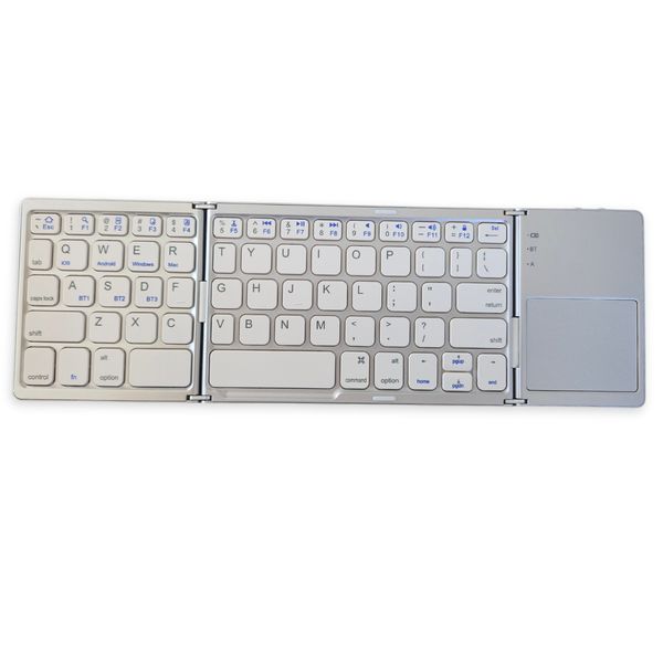 Foldable Ultra Thin Keyboard with touchpad - Rechargeable