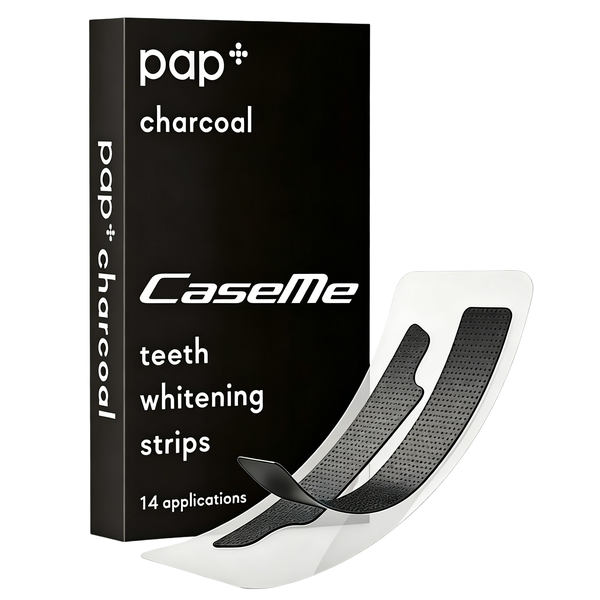 Caseme Charcoal Tooth whitening Strips,Gentle Stain Care - 14 Pairs