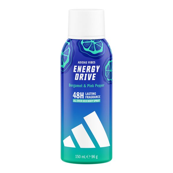 Adidas Vibes Energy Drive All-Over Deo Body Spray , 150ml