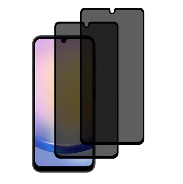 Ceramic Privacy Screen Protector Compatible with Samsung Galaxy S24 -2Pack