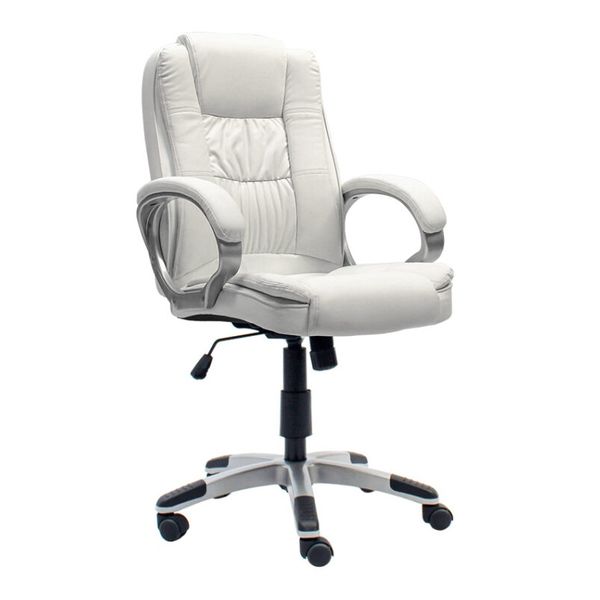 Modern Design Curved Armrest Faux Leather Executive Office Chair