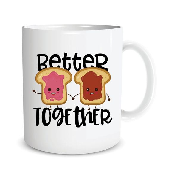 Better Together Boyfriend Girlfriend Anniversary Valentine Gift 11Oz Mug