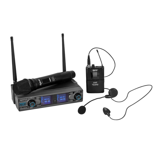 Hybrid U-DV MK3 Handheld + Headset Wireless Microphone System