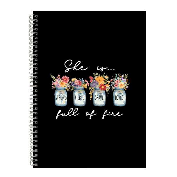 She Is Full Of Life Gift Idea Writing Book Notepad Notebook A4 506