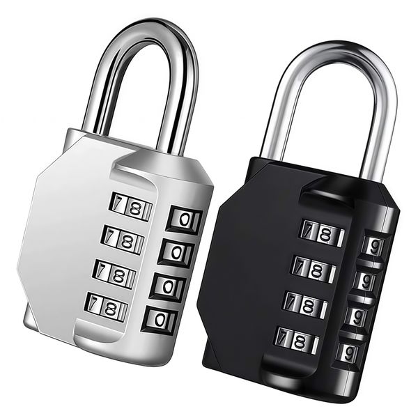 Kingdushi 4-Digit Resettable Combo Lock Zinc Alloy Waterproof Anti-Theft