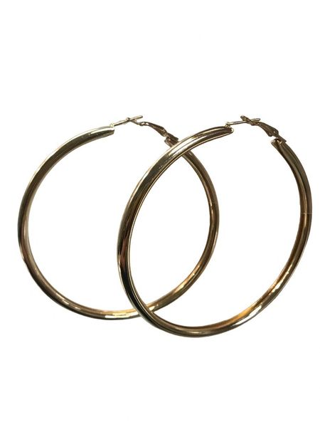 Tessa Design - Gold - Chunky Gold Hoop Earrings