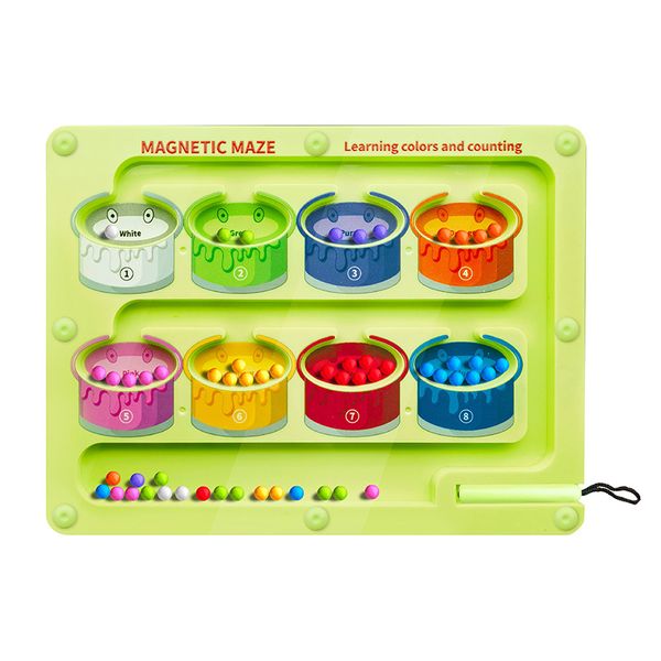 Kid Toy Magnetic Color Maze,Montessori Toys Magnetic Puzzle Number Board