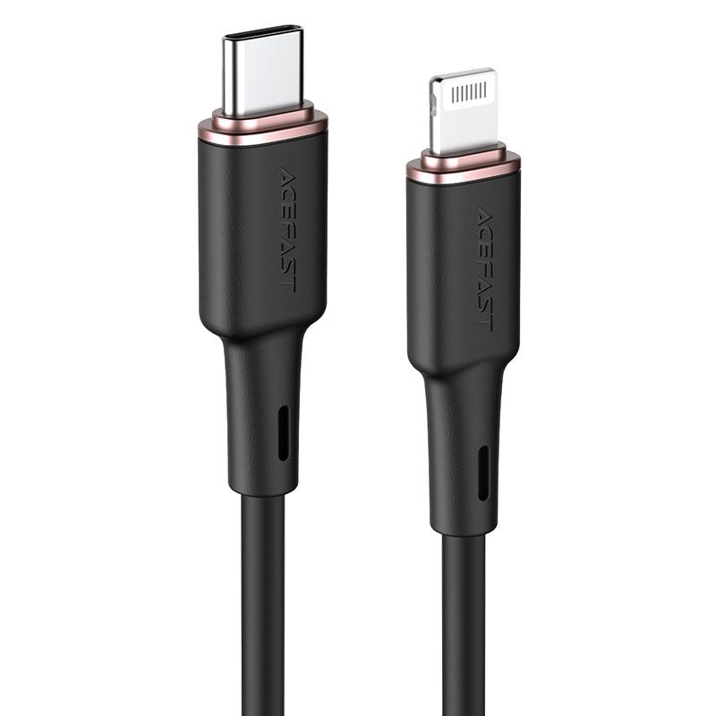 Acefast Charging Data Cable C2-01 USB-C to Lightning,3A-Black | Buy ...