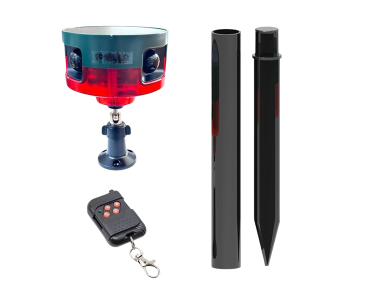 Sosolar Solar 360 Infrared Remote Controlled Sensor Alarm