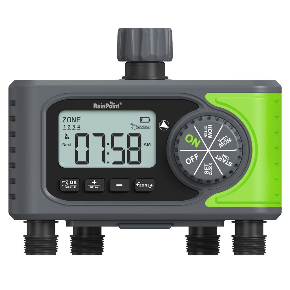 RainPoint Wireless Digital 4-Zone Irrigation Timer