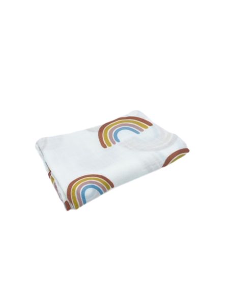 Miilk Muslin Swaddle Blanket Rainbow