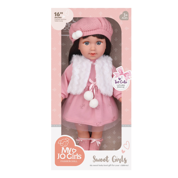 Fashion Doll - Nina - Dress, Beanie &amp; Shoes - 40cm