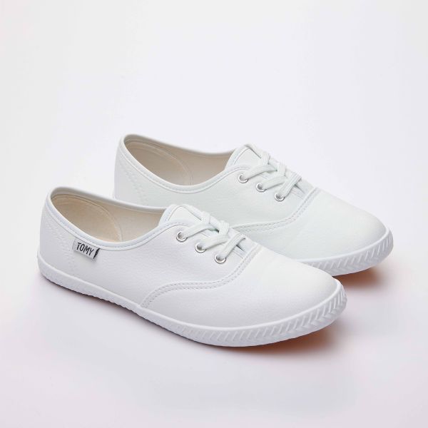 Tomy Original Ladies White Polyurethane Sneaker