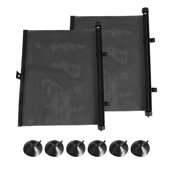 2 Pcs 40x45Cm Sun Protection Retractable Car Sun Compatible with Universal
