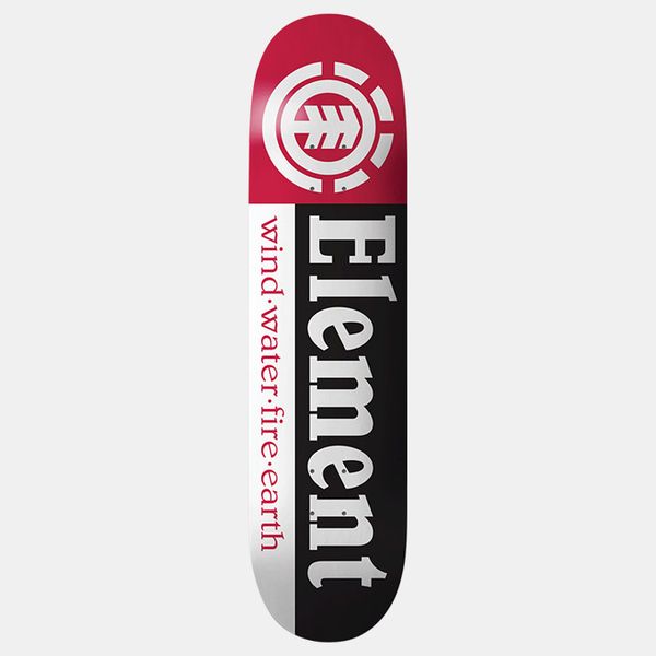 Element Section Skateboard Deck - Black/White/Red - 7.5 X 31 Street