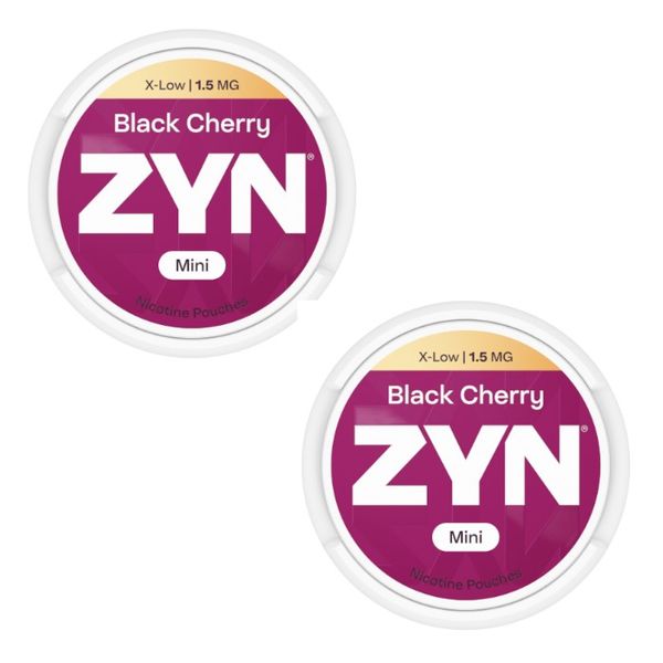 Zyn Mini Nicotine Pouches - Black Cherry 1.5mg - 2 Pack (30 Pouches)