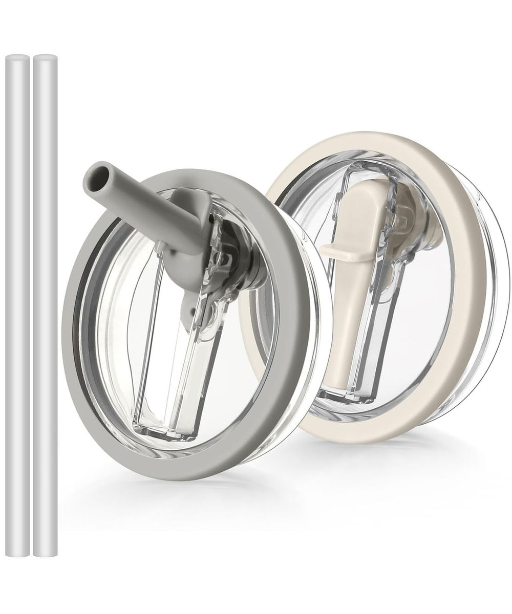 40oz Flip Straw Leak Proof Lid for Stanley H2.0 Quencher-2 Pack