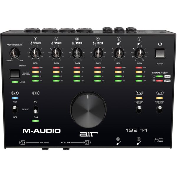 M-Audio AIR 192|14 USB 8x4 Audio Interface with MIDI