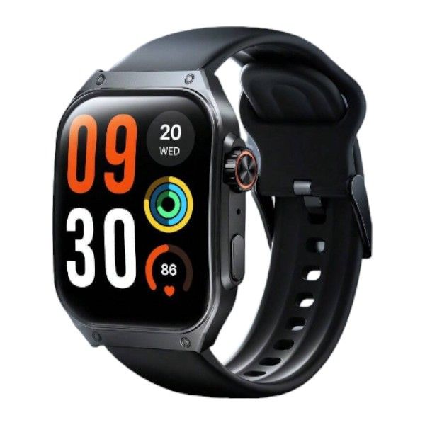 HAYLOU - S8 -AI Voice Assistant Fitness &amp; Health Tracking Smartwatch -Black