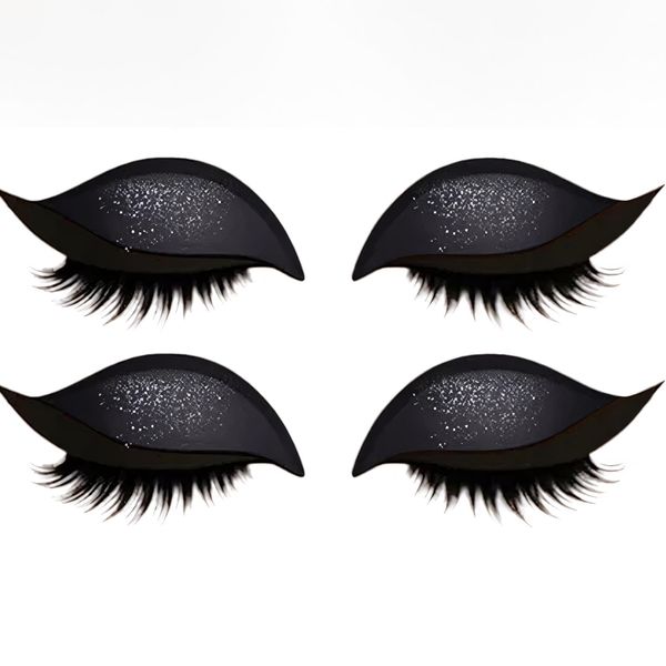 Lazy Eye Shadow Eyelash Patch, Reusable Eyeshadow &amp; Eyelash Makeup Stickers