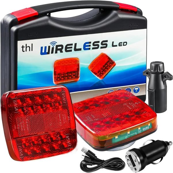 thl 12V LED Trailer Tail Lights: Turn Signals, Retroreflectors - Waterproof