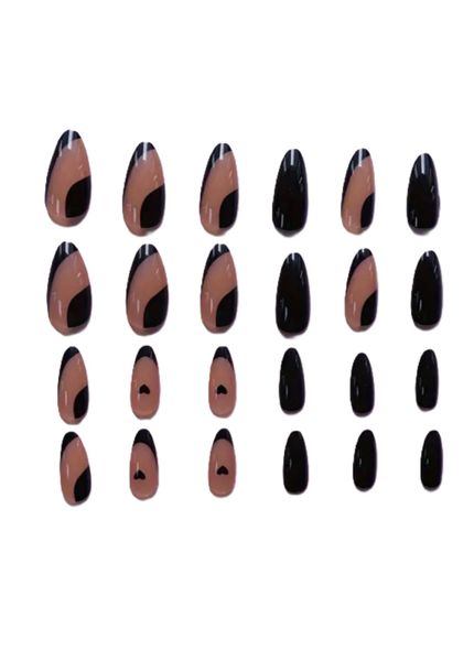 24-Piece Almond Shaped Press-On Nails Set