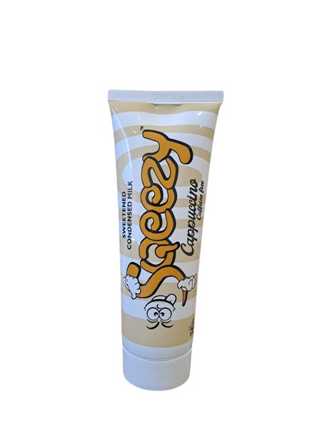 Sqeezy 300g Real Cappuccino Condensed Milk Treats in Tubes - 8 Pack