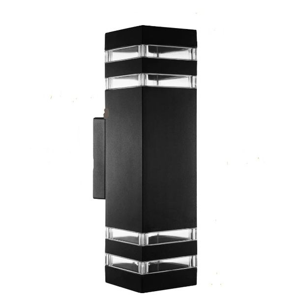 Bern Dual Light Outdoor Wall Light - Black