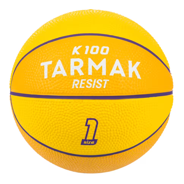 Tarmak Kids Size 1 Mini Basketball K100 Rubber